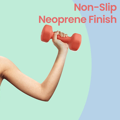 Rootz Home Gym Free Weights Set - Dumbbells - Fitness Weights - Space-Saving - Cast Iron Vinyl - Yellow, Orange, Purple - Includes Stand