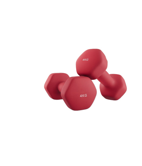 Rootz 2 Piece Dumbbell Set - Hand Weights - Cast Iron Dumbbells - Neoprene Coating - Improved Grip - 20.5cm x 9.5cm x 11.5cm
