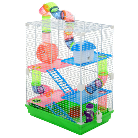 Rootz Small Animal Cage - Rodent Cage - Mouse Cage - Spacious Design - 46cm x 30cm x 58cm