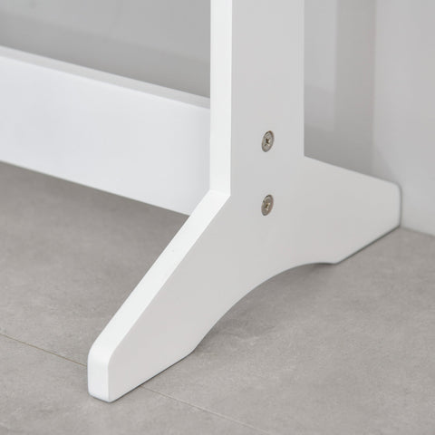 Rootz LED Jewelry Cabinet with Mirror - Stand Mirror - Adjustable Mirror - Warm LED Lighting - 136cm x 36cm x 30cm