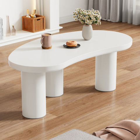 Rootz Modern Half Moon Coffee Table - Crescent Table - Curved Coffee Table - Elegant & Durable - 107cm x 57cm x 40.5cm