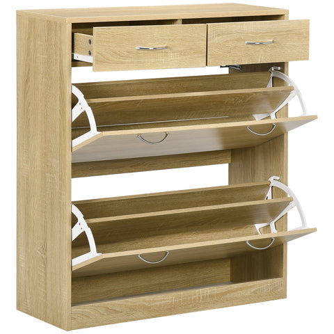 Rootz Shoe Cabinet - Shoe Storage - Shoe Organizer - Aluminum Handles - Adjustable Shelf - 80cm x 30cm x 91.5cm