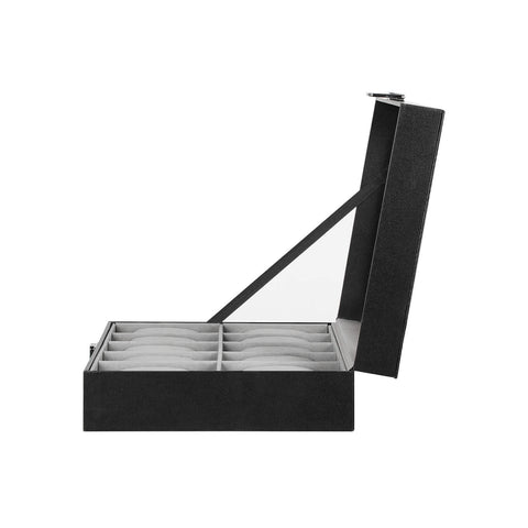 Rootz Watch Box - Watch Case - Display Organizer - Protects & Stylish Decor - MDF Panels & Velvet - 25cm x 7.5cm x 20cm