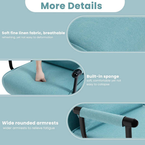 Rootz Convertible Bed Chair - 3 in 1 Sofa Lounger - Folding Chair - Adjustable Backrest - High-Resilience Foam - Compact Design - 65cm x 78cm x 75cm