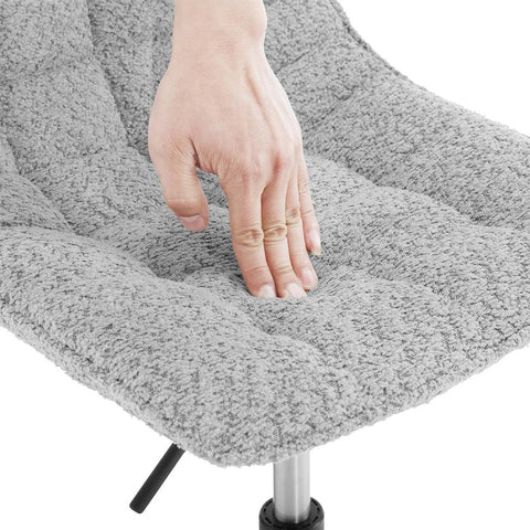 Rootz Set of 2 Makeup Stools - Bar Chairs - Comfortable Chenille - Ergonomic Support - 42.5 x 35 cm