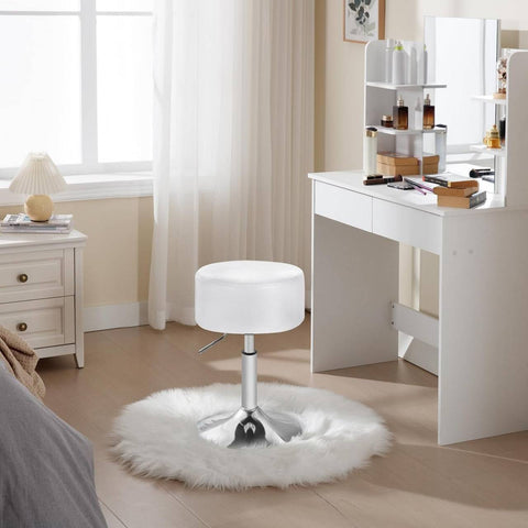 Rootz Bar Stool Set - Swivel Chairs - Adjustable Height - Comfortable Cushion - 33.5cm Seat - Rust-Proof Metal - 52-67cm - 38.5cm Base