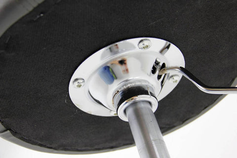 Rootz Bar Stool Set - Swivel Chairs - Adjustable Height - Comfortable Cushion - 33.5cm Seat - Rust-Proof Metal - 52-67cm - 38.5cm Base