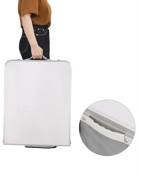 Rootz Adjustable Camping Table - Portable Folding Table - Outdoor Dining Table - Height Adjustable, Integrated Storage, Easy Maintenance - 47cm x (62cm - 69.5cm) x 120cm