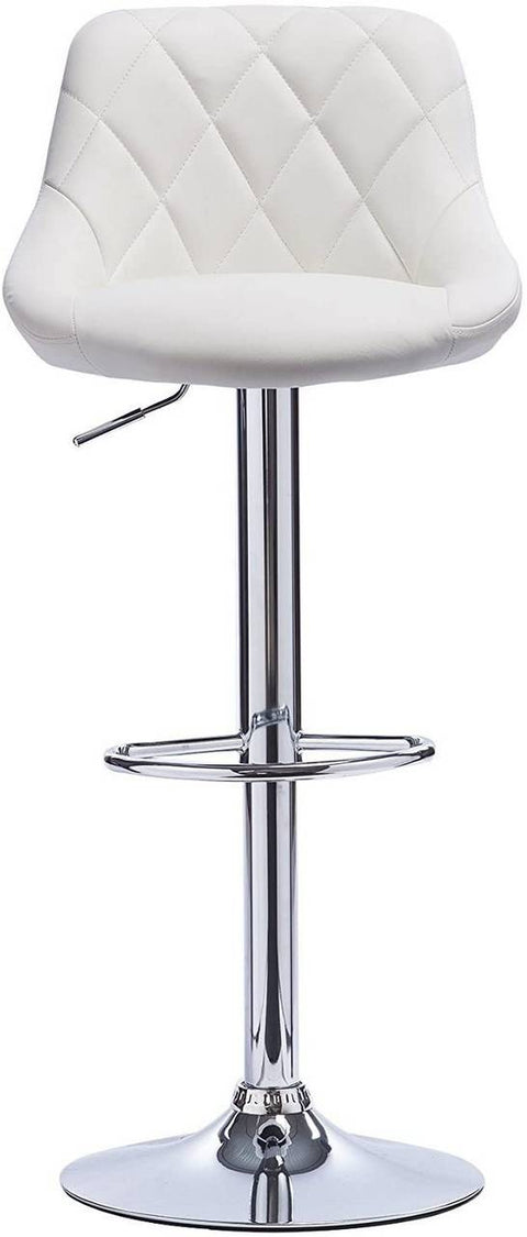 Rootz Adjustable Faux Leather Bar Stool - Counter Stool - Swivel Barstool - Height Adjustable - 360° Swivel - Comfortable Padding - 84cm-106cm x 38cm x 35cm