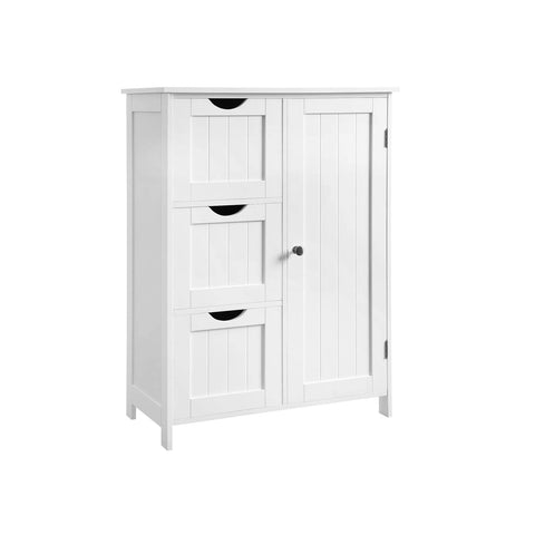 Rootz Bathroom Cabinet - Storage Organizer - Cupboard - MDF - Clutter-Free Solution - Versatile Use - White - 60cm x 30cm x 81cm