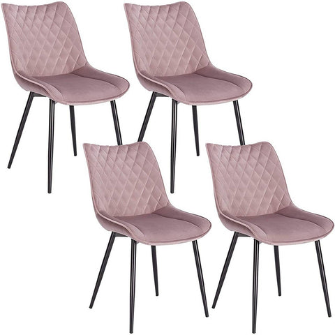 Rootz Velvet Dining Chairs - Elegant Seating - Comfortable Chairs - Durable, Non-Slip, Ergonomic Design - 46 x 40.5 cm Seat - Supports up to 120 kg