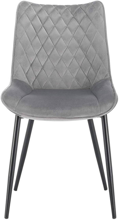 Rootz Velvet Dining Chairs - Elegant Chairs - Comfortable Seating - Durable, Ergonomic, Anti-Slip - 46cm x 40.5cm x 85.5cm