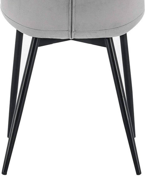 Rootz Velvet Dining Chairs - Elegant Chairs - Comfortable Seating - Durable, Ergonomic, Anti-Slip - 46cm x 40.5cm x 85.5cm