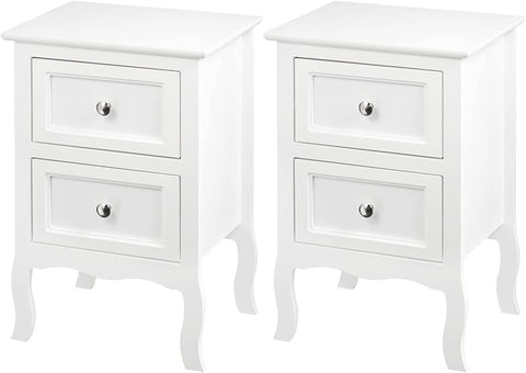 Rootz Wit Modern Nachtkastje - Nachtkastje - Opbergkast - Voldoende opbergruimte - Elegant ontwerp - Duurzame constructie - 40 cm x 60 cm x 30 cm