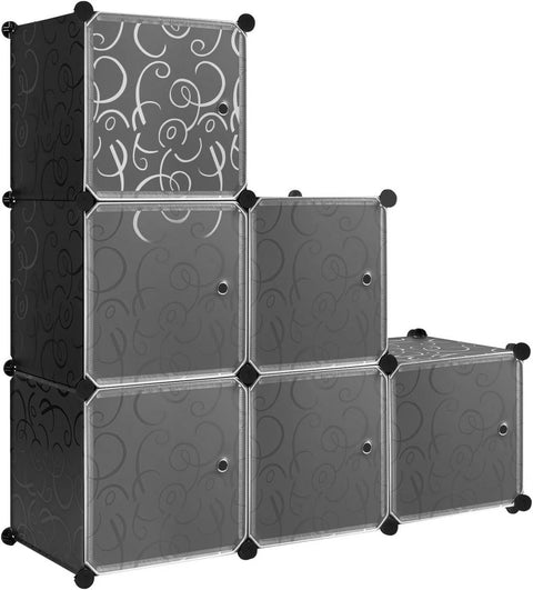 Rootz Stackable Shoe Storage Shelf - DIY Storage Shelves - Modular Cube Organizer - Durable Storage - 35 x 35 x 35 cm