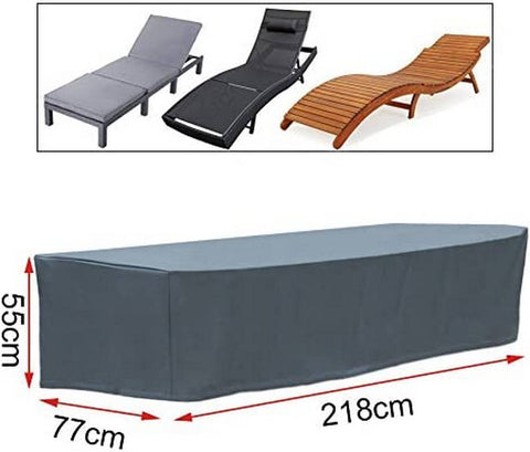 Rootz 600D Oxford Fabric Garden Furniture Cover - Outdoor Patio Table Cover - Weatherproof & UV Resistant - 218x77x55cm