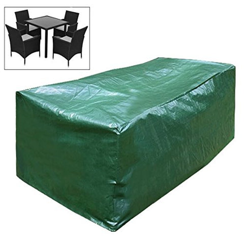 Rootz Patio Furniture Cover - Rectangular Outdoor Table Cover - UV Resistant - Durable PE Fabric - 193cm x 136cm x 88cm