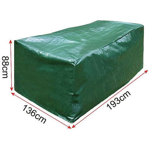 Rootz Patio Furniture Cover - Rectangular Outdoor Table Cover - UV Resistant - Durable PE Fabric - 193cm x 136cm x 88cm