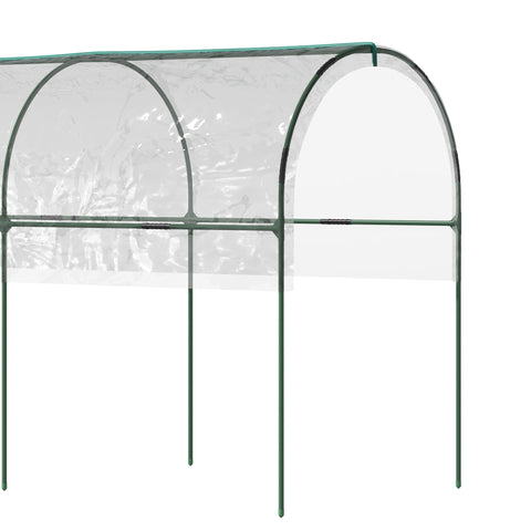 Rootz Greenhouse for Garden - Tomato Shelter - Plant Protector - Boosts Growth - 400cm x 123cm x 171cm