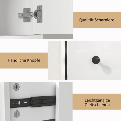 Rootz High Slim Bathroom Cabinet - Storage Organizer - Space Saver - Maximizes Space - 20cm x 20cm x 178cm, White