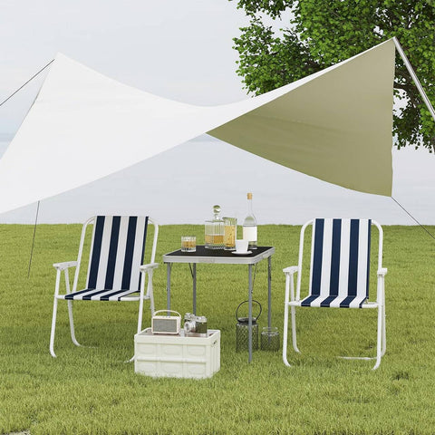 Rootz Ultralight Campingstoel - Draagbaar en opvouwbaar - Snelle installatie, lichtgewicht, duurzaam - 600D Oxford-stof - 58 cm x 53 cm x 76 cm (uitgevouwen)