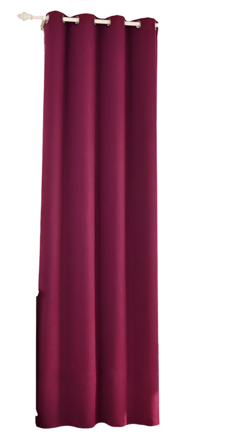 Rootz Purple Curtain - Window Drapes - Light Blockers - Energy-Saving - 135cm x 225cm