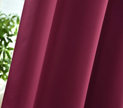 Rootz Purple Curtain - Window Drapes - Light Blockers - Energy-Saving - 135cm x 225cm