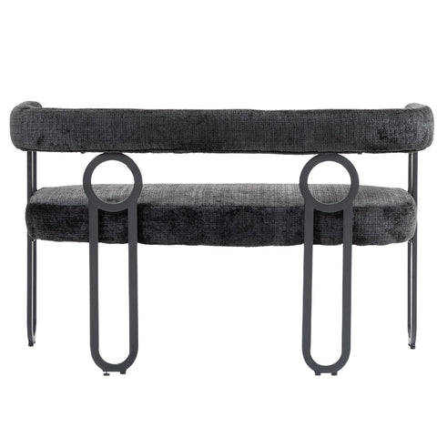 Rootz Double Sofa - Chenille Sofa Bed - Modern Couch - Comfort & Style - 118L x 53W x 71H cm