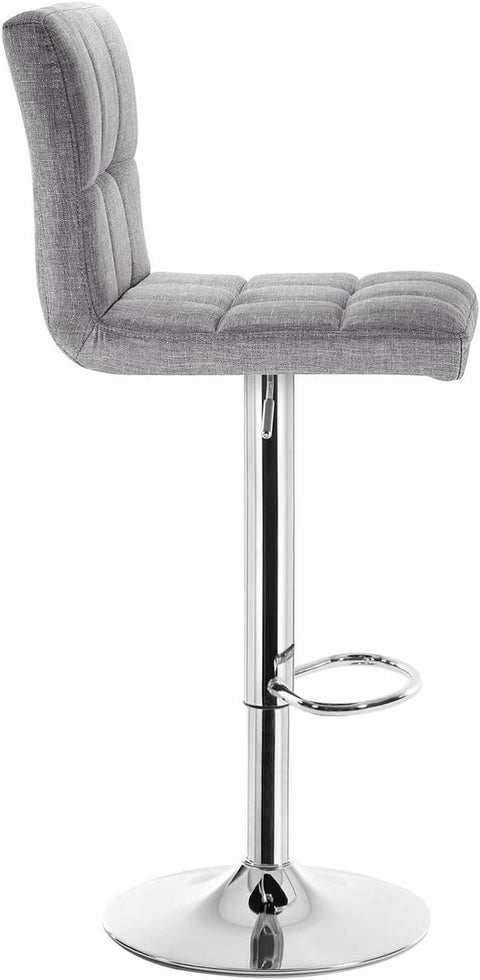 Rootz Barkruk in hoogte verstelbaar - Tegenkruk - Draaistoel - Verchroomde duurzaamheid - Ergonomisch ontwerp - Vloerbescherming - 44 cm x 38 cm x 92-114 cm