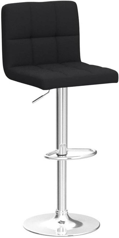 Rootz Bar Stool - Adjustable Counter Chair - Ergonomic Seating - Durable Linen Upholstery, Protective Anti-Slip Base, Height Customization - 92cm-114cm x 44cm x 38cm