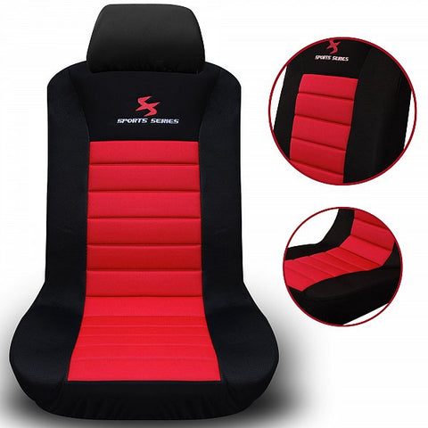 Rootz Car Seat Cover Set- Polyester Front Seat Protector - Dragon Embroidery - Easy Assembly - 100% Polyester Foam - Universal Fit - 3-8mm Foam - 30°C Washable - 2 Pieces