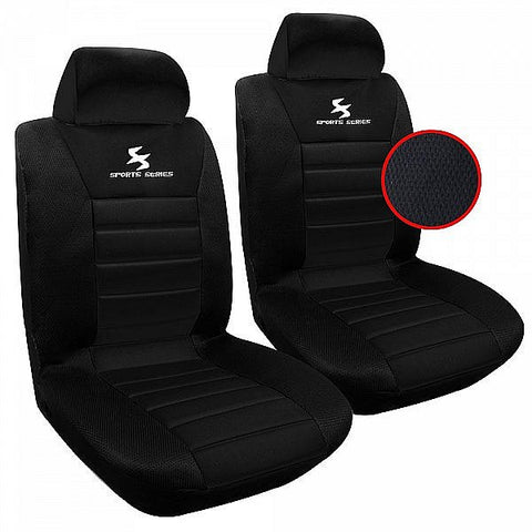 Rootz Car Seat Cover - Front Seats Protector - Dragon Embroidery Design - 100% Polyester - Foam Padding - Easy Assembly - Universal Fit - 3-8mm Foam - 30° Washable