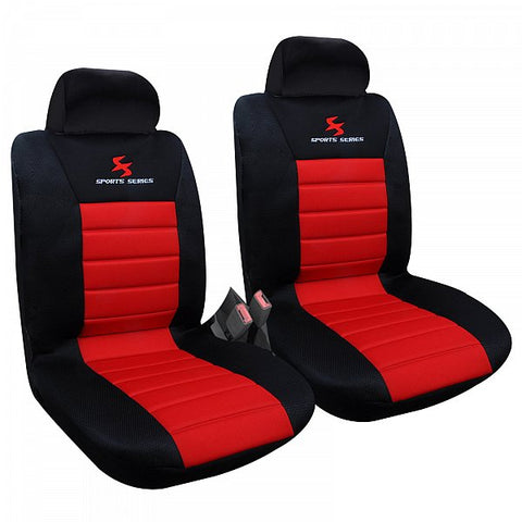 Rootz Car Seat Cover Set- Polyester Front Seat Protector - Dragon Embroidery - Easy Assembly - 100% Polyester Foam - Universal Fit - 3-8mm Foam - 30°C Washable - 2 Pieces