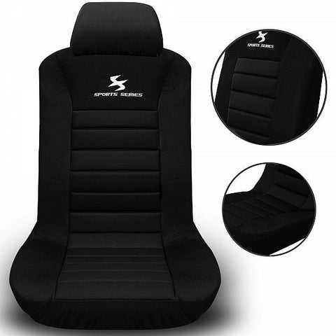 Rootz Car Seat Cover - Front Seats Protector - Dragon Embroidery Design - 100% Polyester - Foam Padding - Easy Assembly - Universal Fit - 3-8mm Foam - 30° Washable