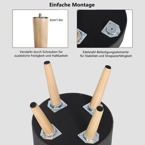 Rootz Adjustable Faux Leather Bar Stool - Counter Stool - Swivel Barstool - Comfortable Padding - Height Adjustable - Easy to Clean - 84cm-106cm x 38cm x 35cm