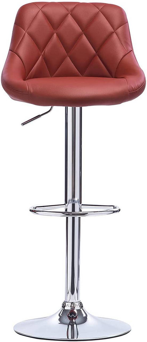 Rootz Adjustable Faux Leather Bar Stool - Counter Chair - Swivel Seat - Height Adjustable, 360° Rotation, Ergonomic Comfort - 84cm to 106cm x 38cm x 35cm