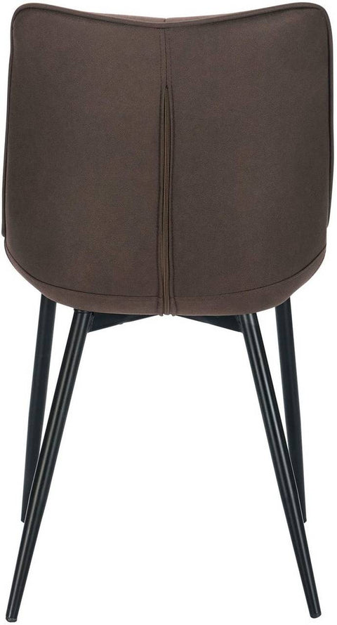 Rootz Set of 4 Dining Chairs - Padded Seats - Metal Frame - Comfortable, Durable, Easy to Assemble - 46cm x 40.5cm x 85.5cm