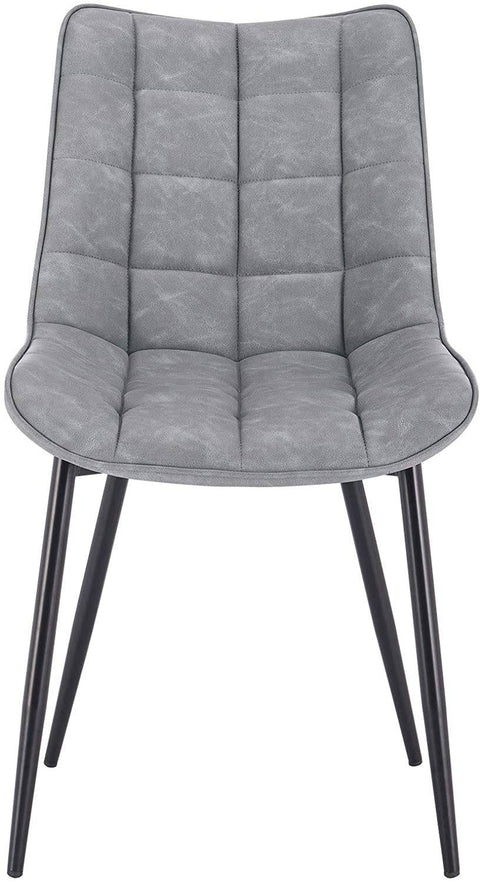 Rootz Set of 4 Dining Chairs - Modern Kitchen Chairs - Stylish Seating - Durable Faux Leather - Ergonomic Design - Floor Protection - 85.5cm x 46 x 40.5cm