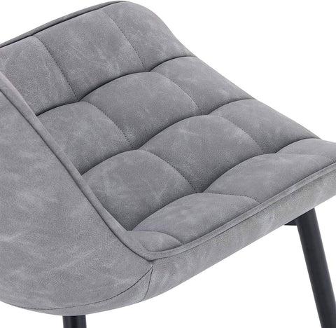 Rootz Set of 4 Dining Chairs - Modern Kitchen Chairs - Stylish Seating - Durable Faux Leather - Ergonomic Design - Floor Protection - 85.5cm x 46 x 40.5cm