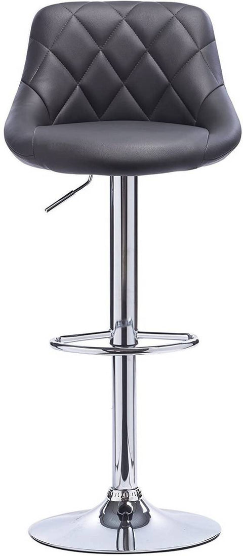 Rootz Adjustable Faux Leather Bar Stool - Swivel Barstool - Height Adjustable Chair - 360° Swivel, Adjustable Height, Durable Construction - 84-106cm x 38cm x 35cm