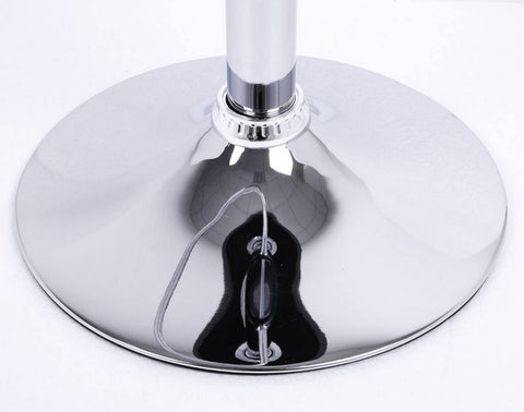 Rootz Adjustable Faux Leather Bar Stool - Counter Stool - Swivel Barstool - Height Adjustable - 360° Swivel - Comfortable Padding - Chrome-Plated Steel - 84cm-106cm x 38cm x 35cm