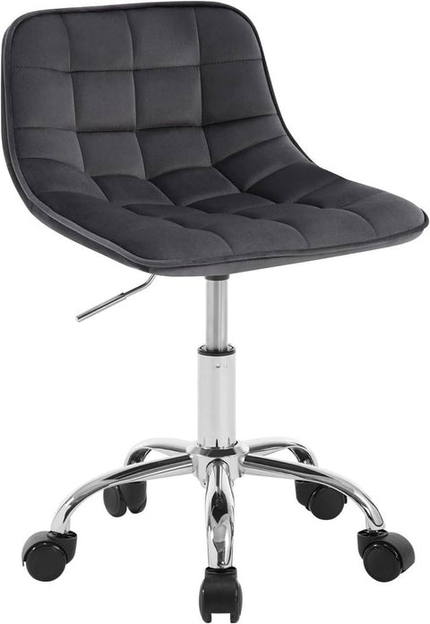 Rootz Office Stool - Ergonomic Work Chair - Swivel Chair - Velvet Comfort - Adjustable Height - Durable Build - 43cm x 60-67.5cm x 50cm