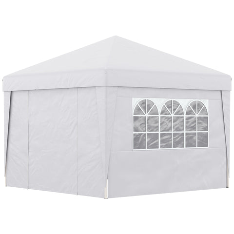 Rootz Garden Pavilion Tent - Outdoor Canopy - Party Gazebo - UV Protection 30+ - 298cm x 298cm x 288cm - Windows & Transport Bag Included