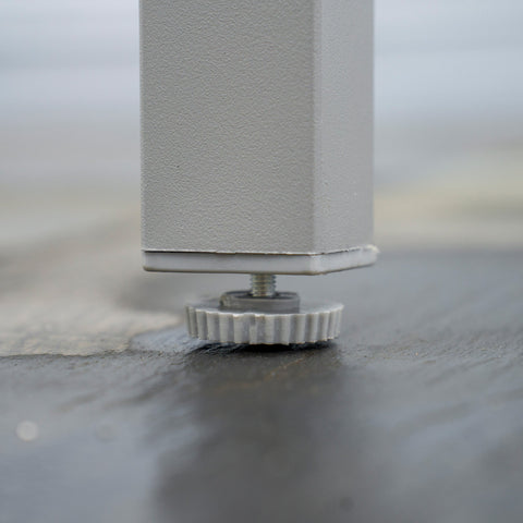 Rootz 7 Piece Garden Furniture Set - Outdoor Patio Set - Stackable Dining Set - Steel & Glass - Table 150x90x72cm, Chairs 55x60x87cm