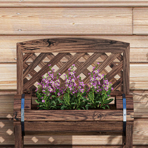 Rootz Raised Planter Box with Trellis - Garden Planter - Patio Planter - Promotes Growth - 42L x 49W x 80H cm