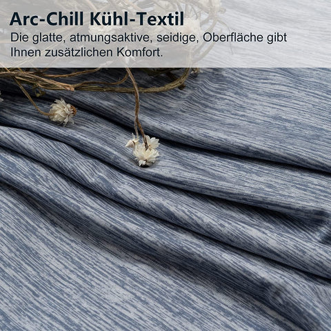 Rootz Summer Blanket - Self-Cooling - Skin-Friendly - Cooling Fibers - 200 x 220 cm - Comfortable Sleep - Blue