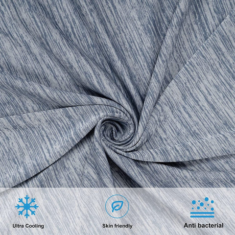 Rootz Summer Blanket - Self-Cooling - Skin-Friendly - Cooling Fibers - 200 x 220 cm - Comfortable Sleep - Blue