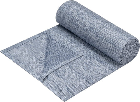 Rootz Summer Blanket - Self-Cooling - Skin-Friendly - Cooling Fibers - 200 x 220 cm - Comfortable Sleep - Blue