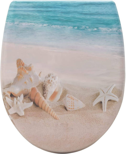 Rootz Deluxe Soft-Close Toilet Seat - Quiet Closing - Easy Clean - Durable - Quick Release - Antibacterial - 37cm x 47.5cm