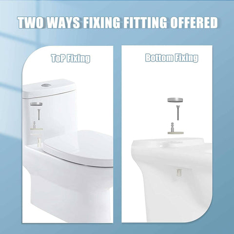 Rootz Deluxe Soft-Close Toilet Seat - Quiet Closing - Easy Clean - Durable - Quick Release - Antibacterial - 37cm x 47.5cm